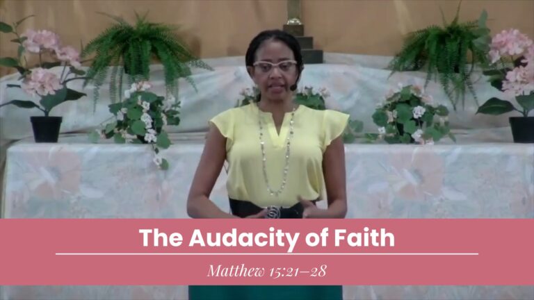 THE AUDACITY OF FAITH